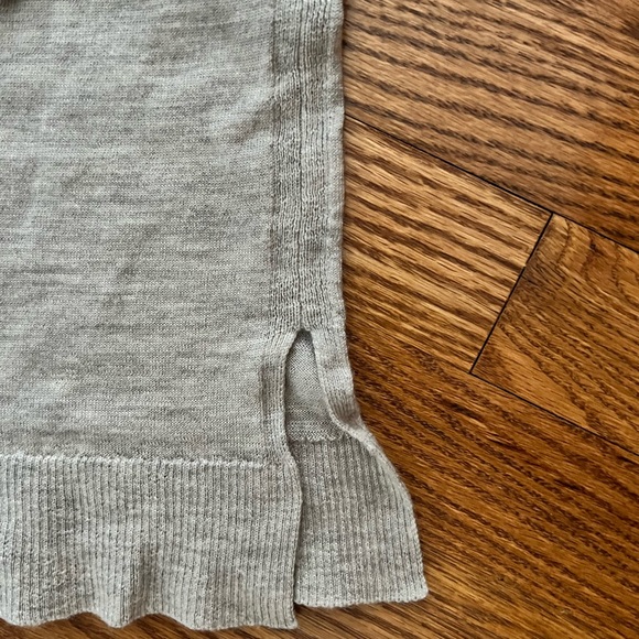 J.Crew 365 Line Turtleneck Mockneck Funnel neck Sweater Gray Knit - Picture 2 of 4